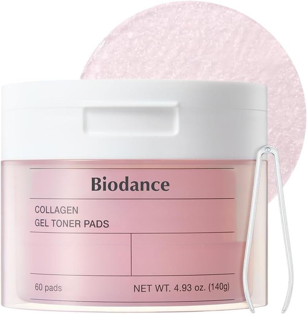 Biodance Collagen Gel Toner Pads, Pore Minimizer for Face, Improving Elasticity,